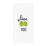 Olive You Kitchen Tea Towel from The Cotton & Canvas Co.