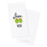 Olive You Kitchen Tea Towel from The Cotton & Canvas Co.