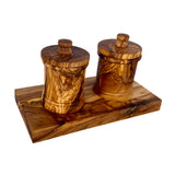 Olive Wood Canister Set from Choixe