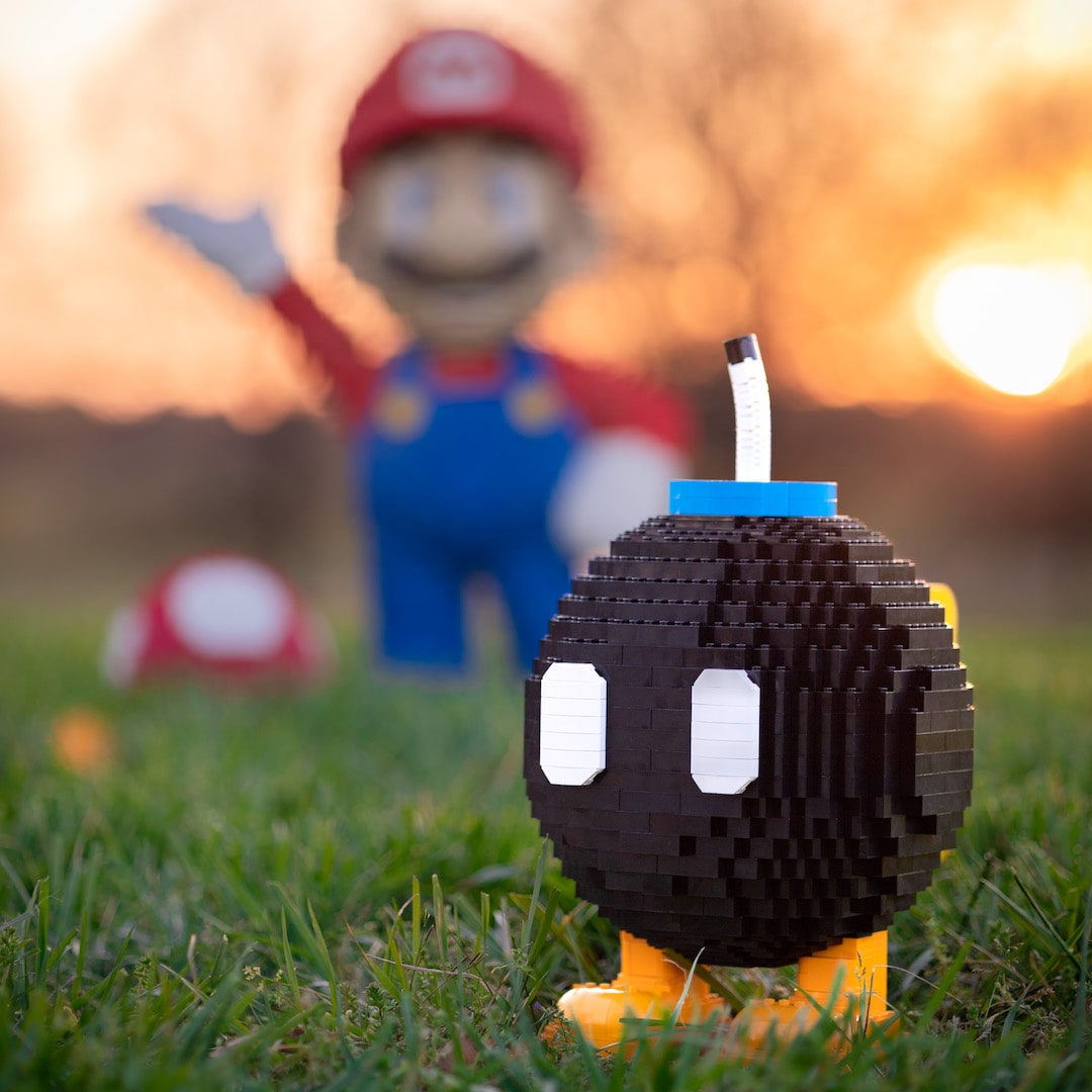Life-Sized Angry Bomb from Bricker Builds