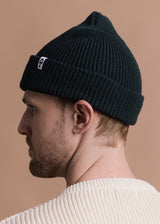 Merino Cardigan Stitch Beanie from American Trench