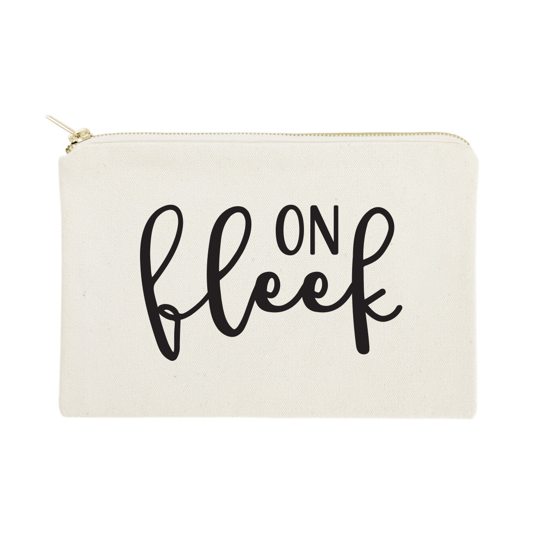 On Fleek Cotton Canvas Cosmetic Bag from The Cotton & Canvas Co.