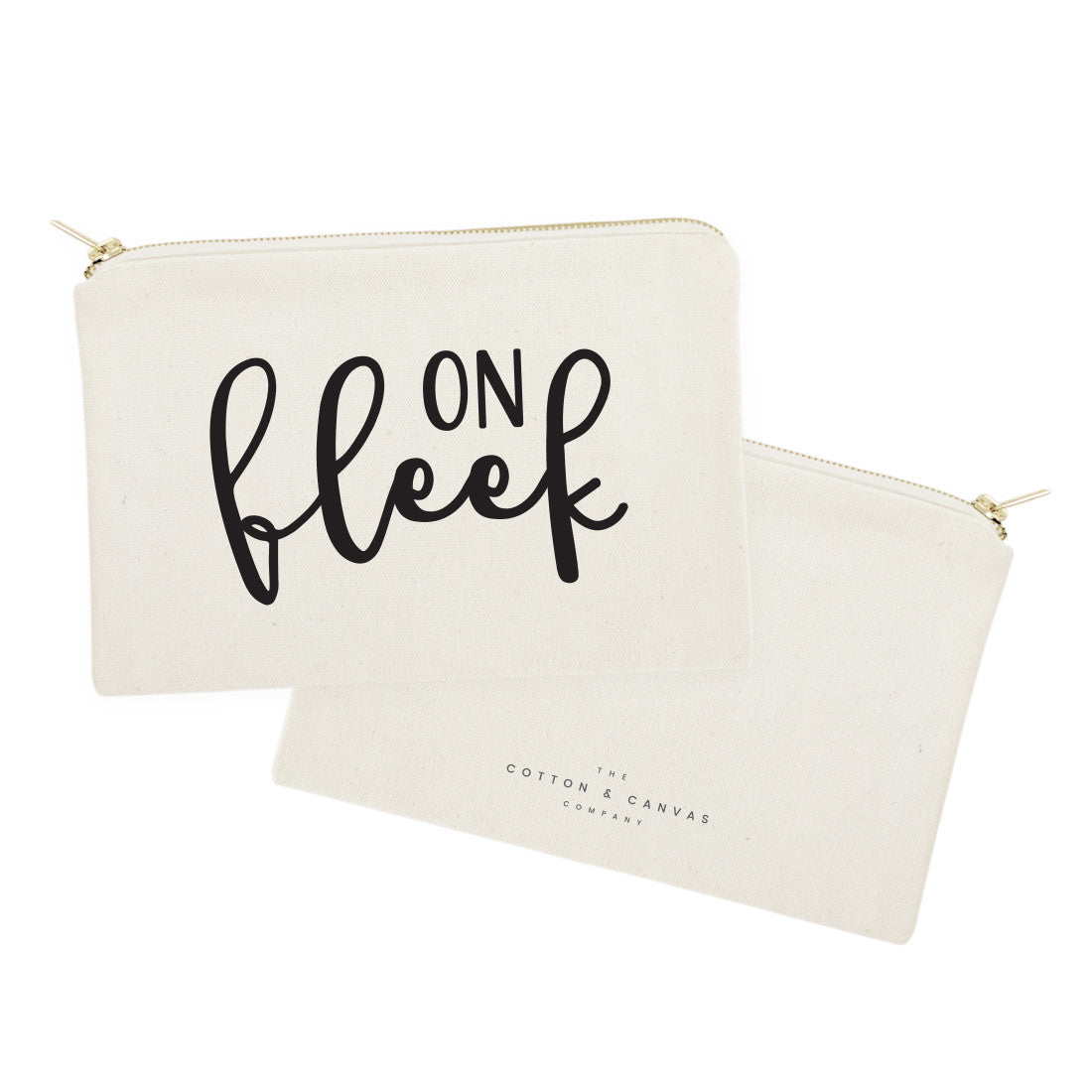 On Fleek Cotton Canvas Cosmetic Bag from The Cotton & Canvas Co.