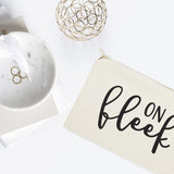 On Fleek Cotton Canvas Cosmetic Bag from The Cotton & Canvas Co.
