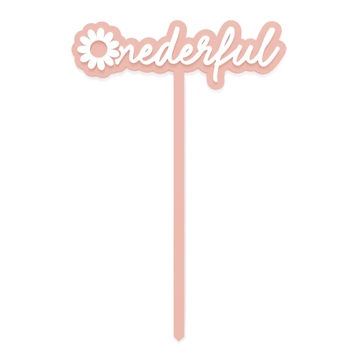 Onederful Acrylic Daisy Cake Topper from The Cotton & Canvas Co.