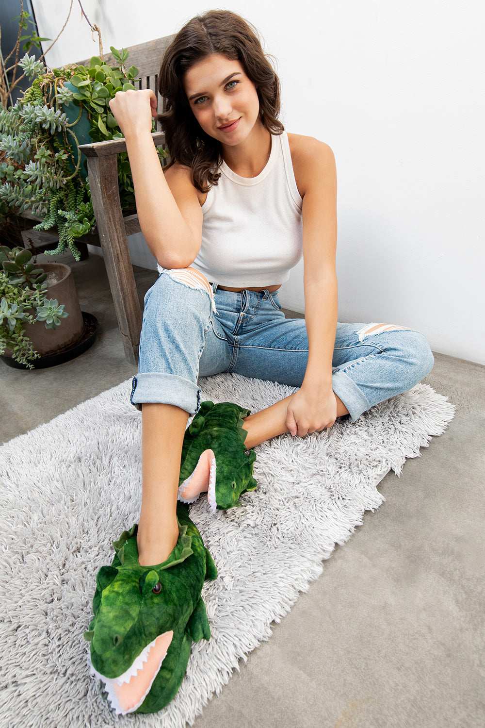 Swampy the Alligator Slippers  from Oooh Yeah! Socks