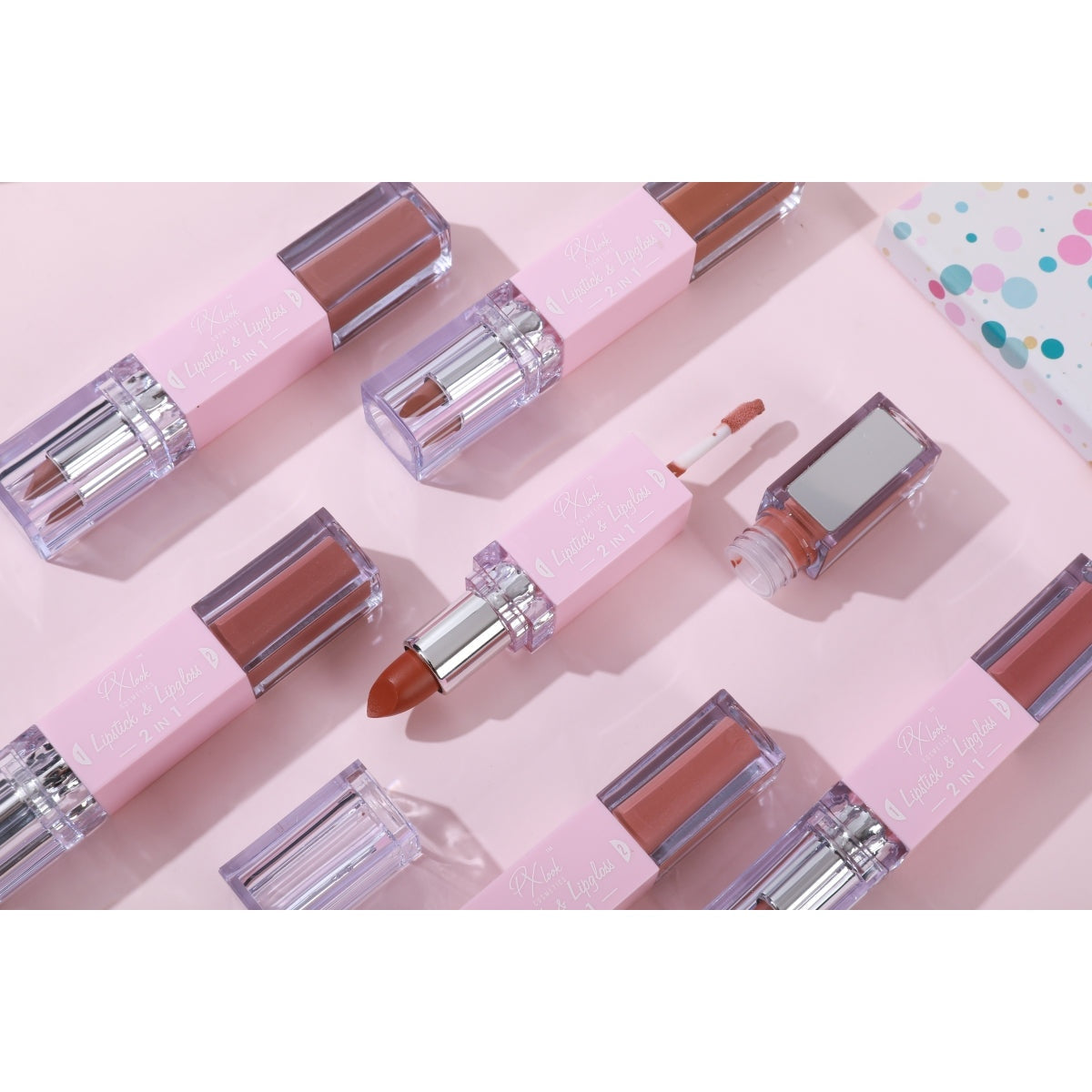 Lipstick and Lip Gloss Combo From Prolux Cosmetics
