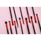 Deluxe Red Brush Set | Red Makeup Brush Set From Prolux Cosmetics