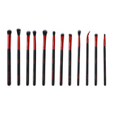 Deluxe Red Brush Set | Red Makeup Brush Set From Prolux Cosmetics