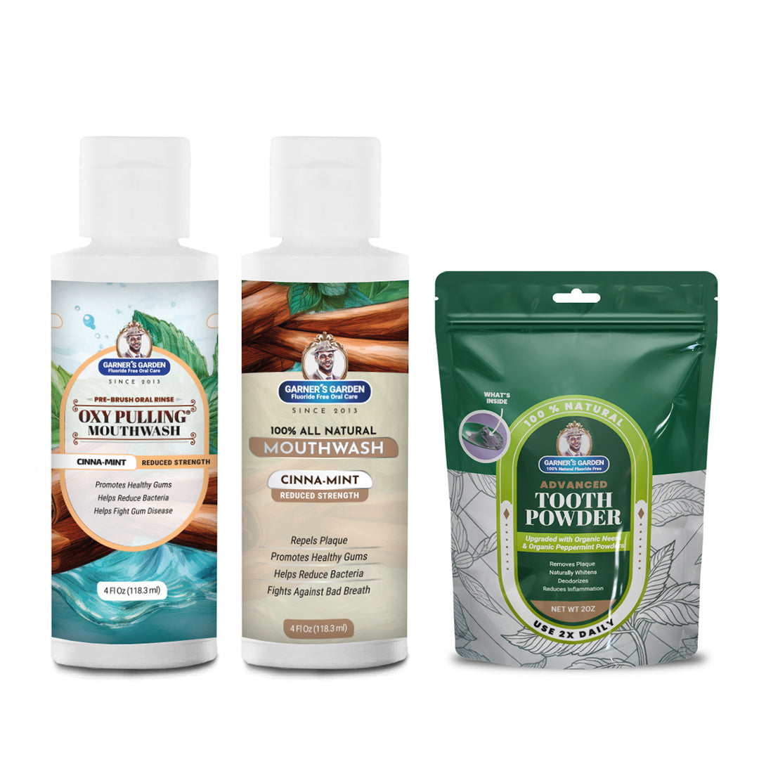 Travel Sized Oral Care Trio | Trio | H2O2 | Fluoride Free from Garner's Garden