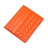 Faux Leather Basket Weave Card Holder Wallet  from Madeline Love