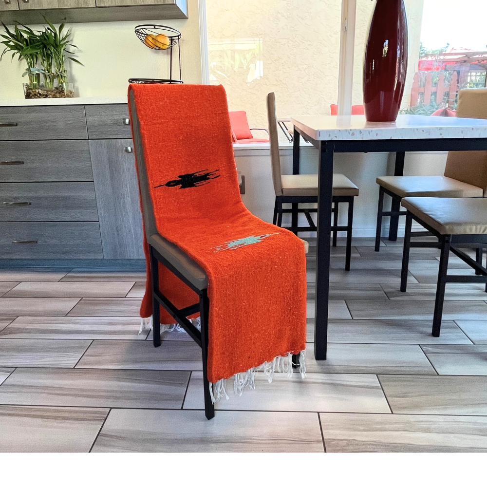 Tangerine Orange Baja Thunderbird Blanket from West Path