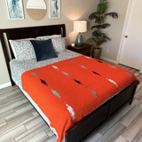 Tangerine Orange Baja Thunderbird Blanket from West Path