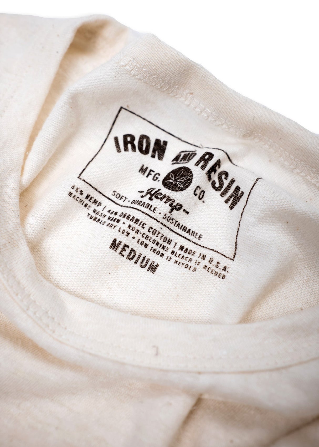 Organic Hemp Tee from Iron & Resin