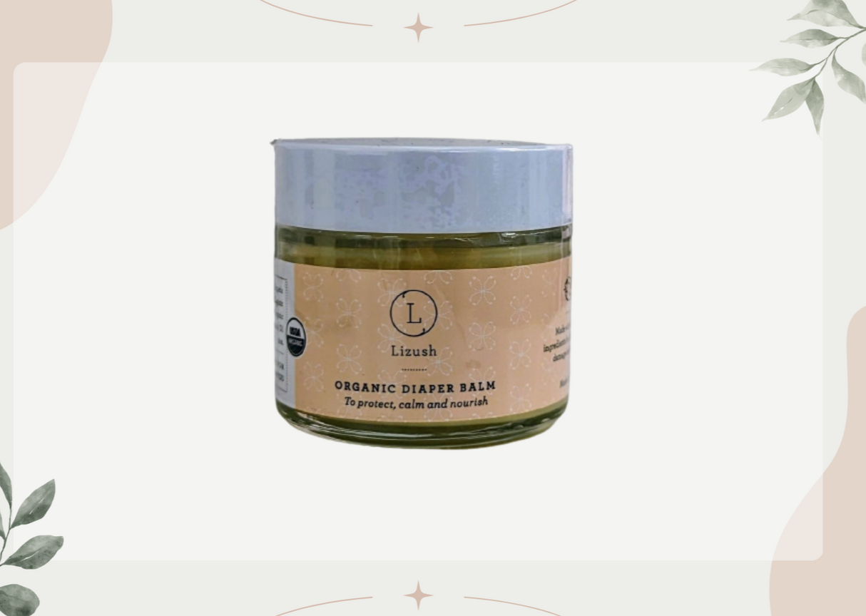 ORGANIC DIAPER BALM To protect, calm and nourish from Lizush