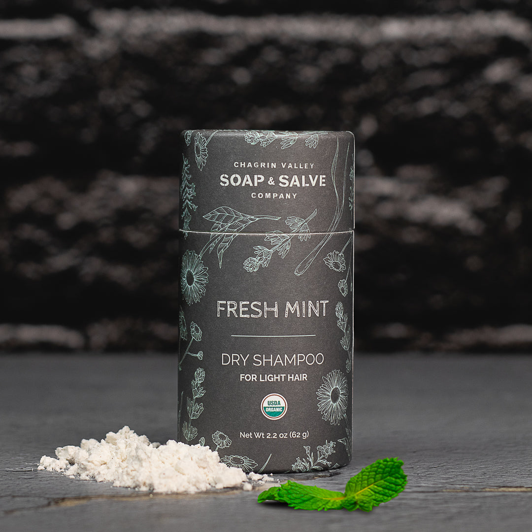 Dry Shampoo: Light Hair Fresh Mint From Chagrin Valley Soap & Salve