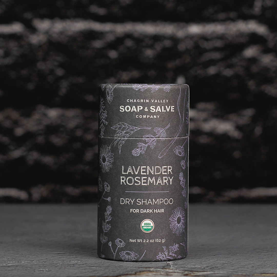 Dry Shampoo: Dark Hair Lavender Rosemary From Chagrin Valley Soap & Salve