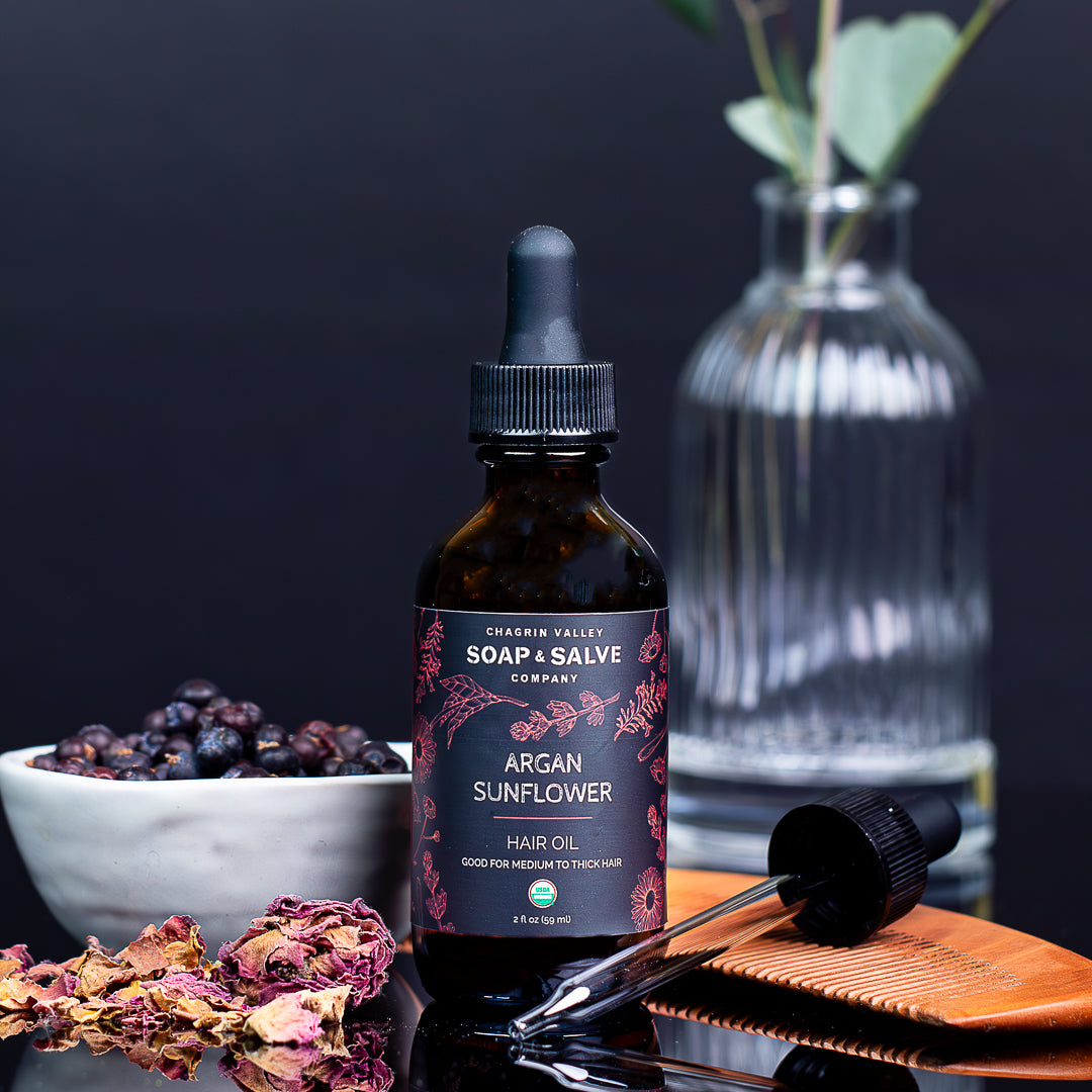 Hair Oil: Argan Sunflower From Chagrin Valley Soap & Salve