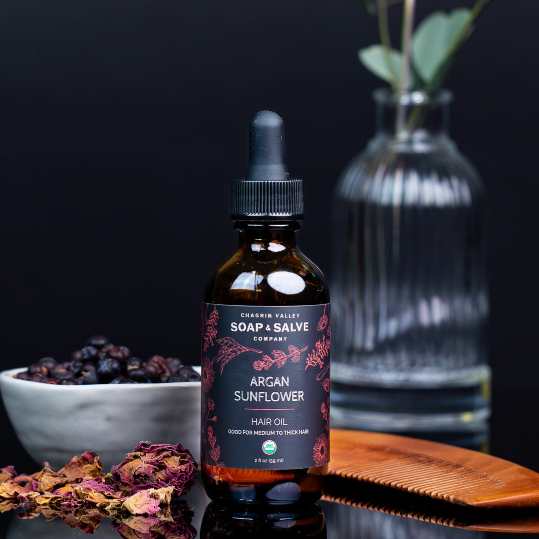 Hair Oil: Argan Sunflower From Chagrin Valley Soap & Salve