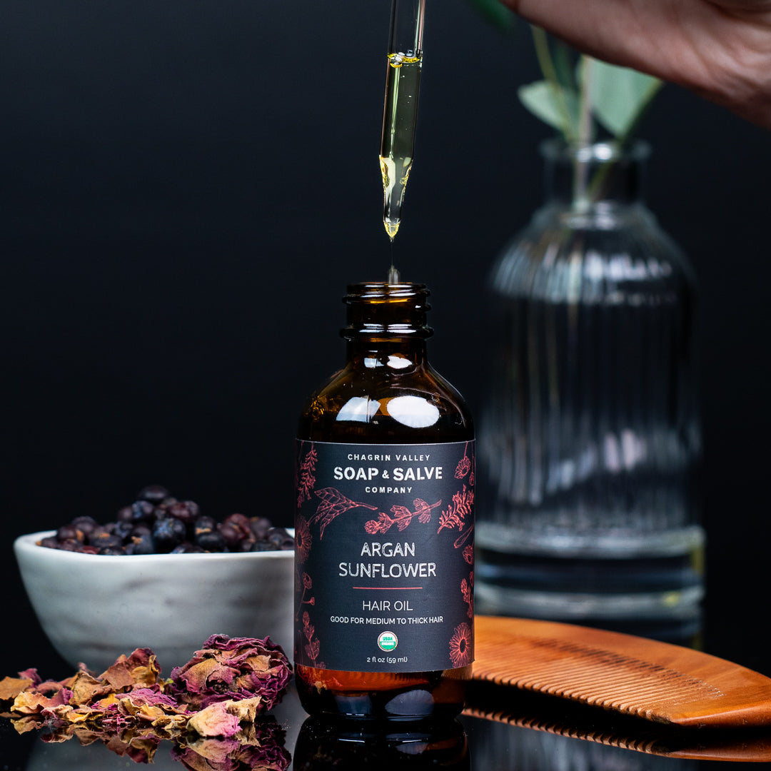 Hair Oil: Argan Sunflower From Chagrin Valley Soap & Salve