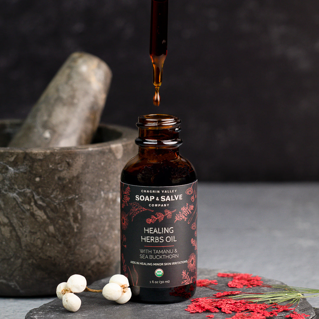 Tamanu & Sea Buckthorn Healing Herbal Serum From Chagrin Valley Soap & Salve