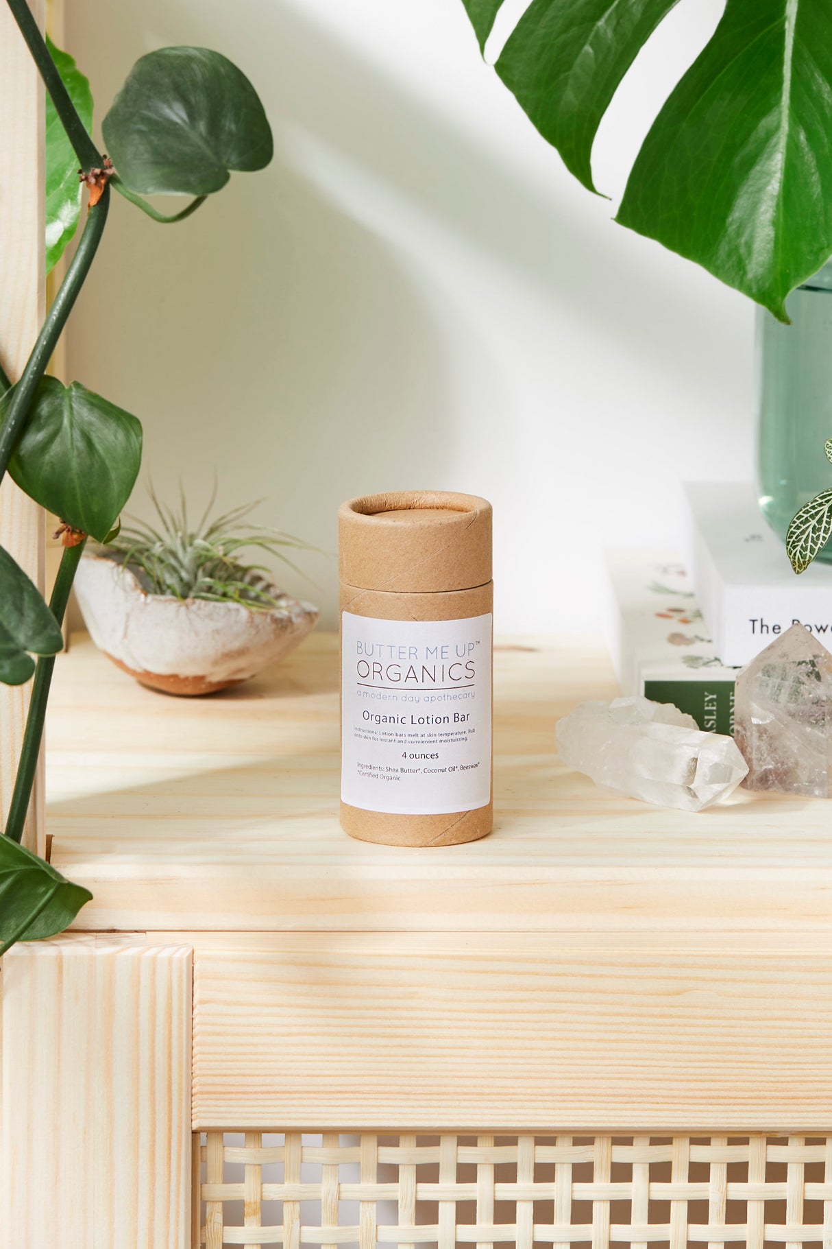 Organic Lotion Bar Shea Butter and Coconut Oil From Butter Me Up Organics