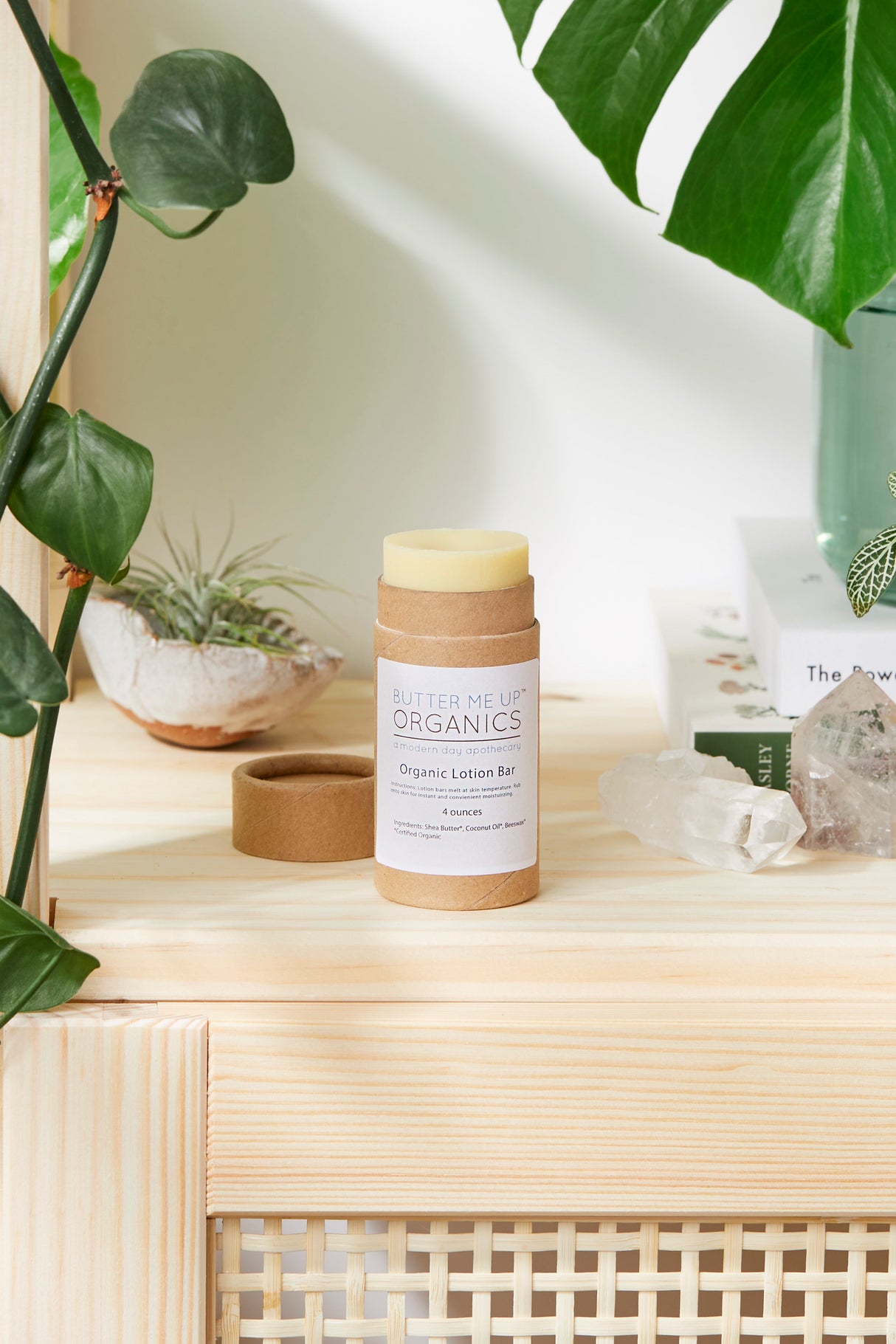 Organic Lotion Bar Shea Butter and Coconut Oil From Butter Me Up Organics