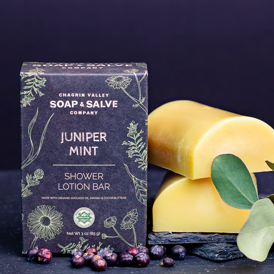 Shower Butter Bar: Juniper Mint From Chagrin Valley Soap & Salve