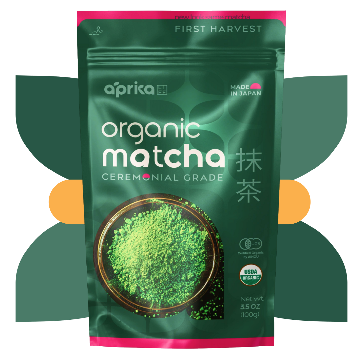 Organic Japanese Ceremonial Grade Matcha Green Tea Powder from Aprika Life