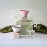 Pink Coffee Mug with Base - 6.8 oz/200ml from Aprika Life