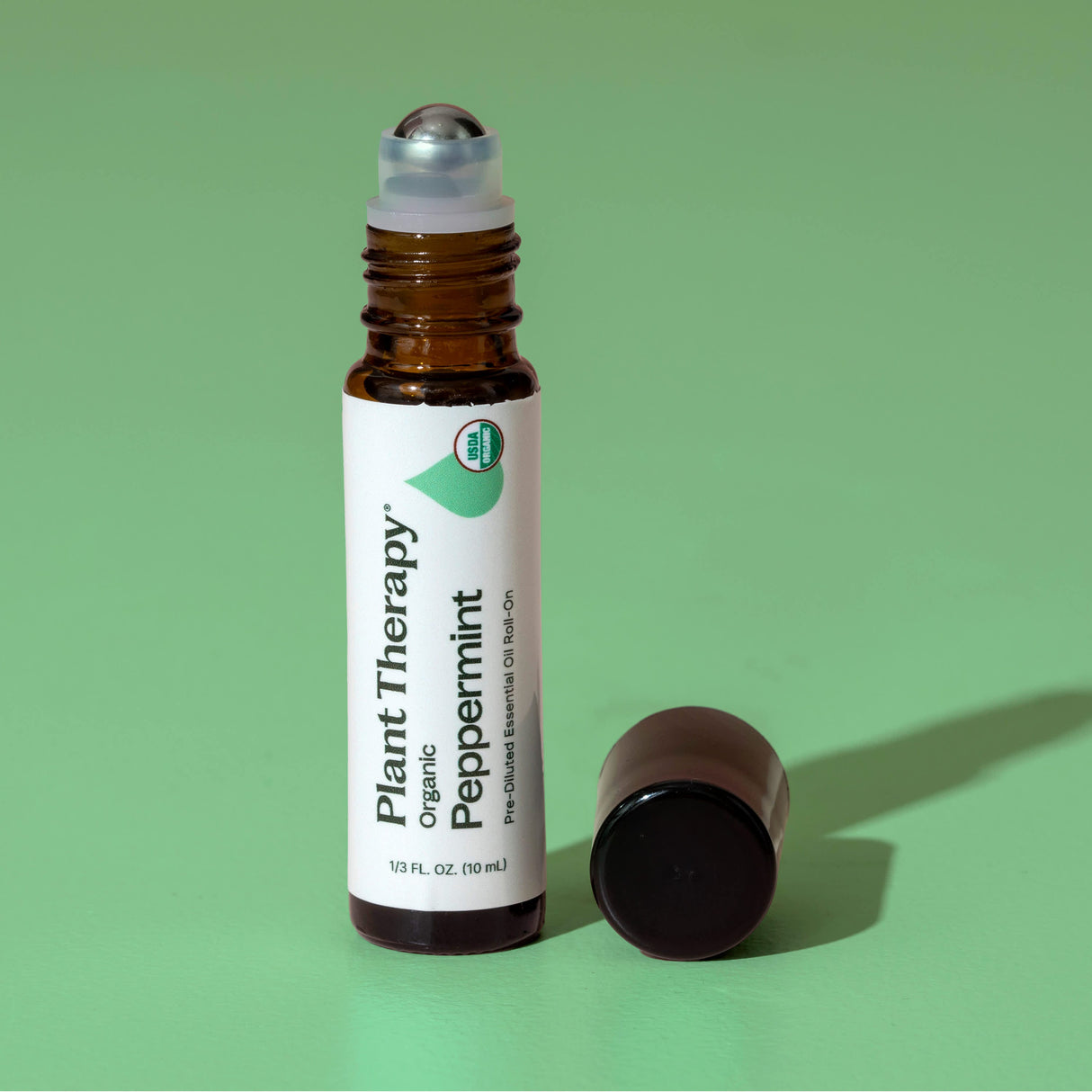 Organic Peppermint Essential Oil Pre-Diluted Roll-On from Plant Therapy
