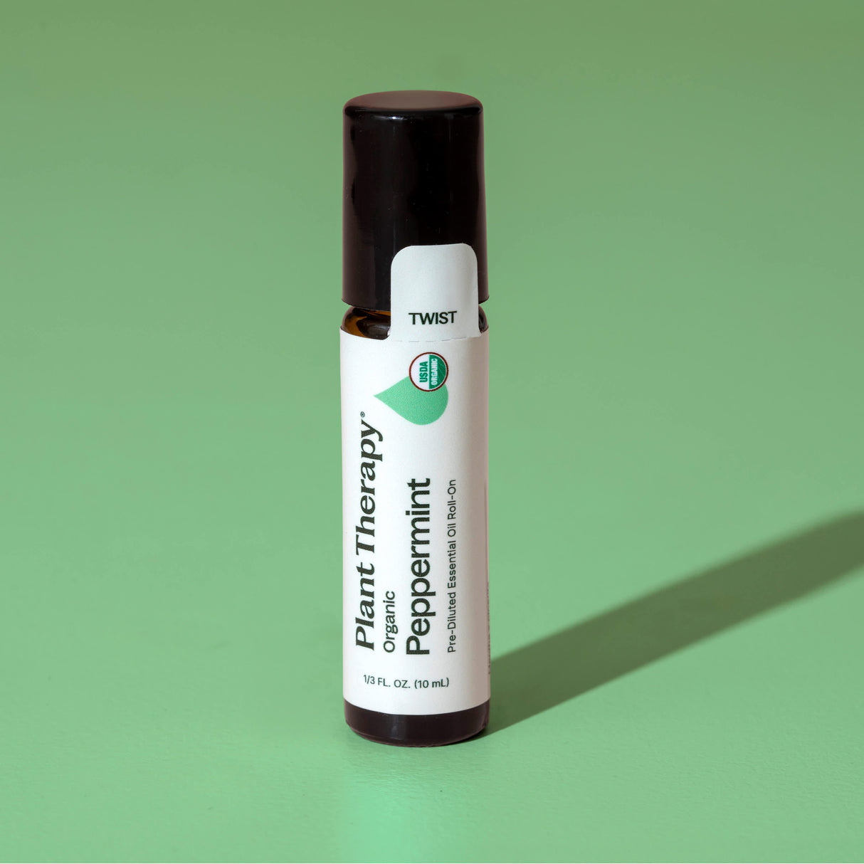 Organic Peppermint Essential Oil Pre-Diluted Roll-On from Plant Therapy