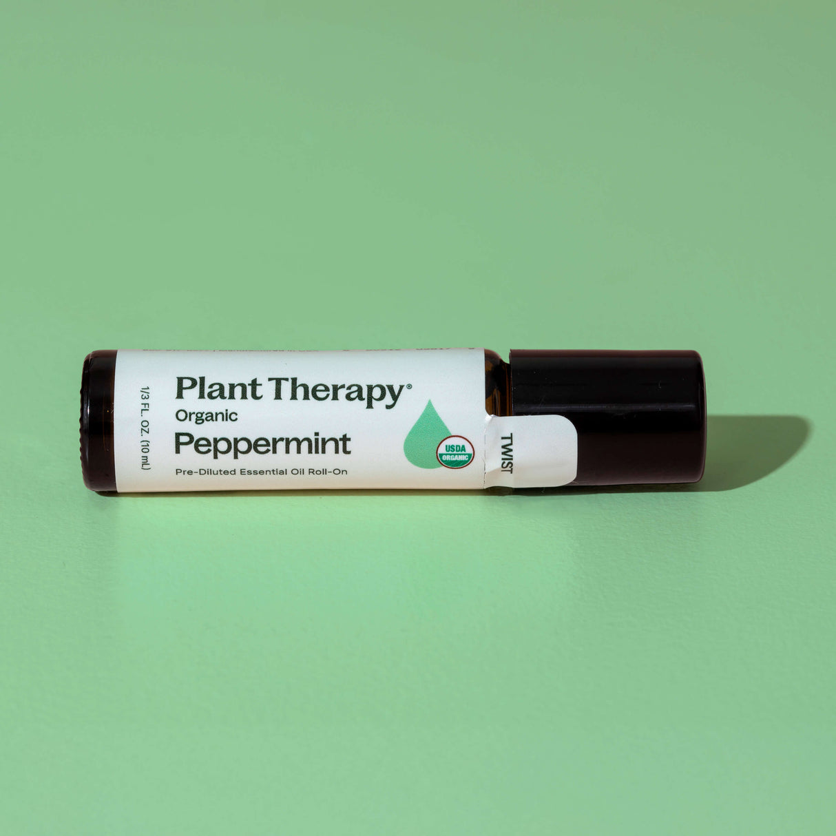 Organic Peppermint Essential Oil Pre-Diluted Roll-On from Plant Therapy