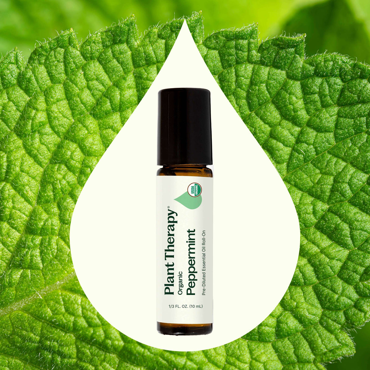 Organic Peppermint Essential Oil Pre-Diluted Roll-On from Plant Therapy