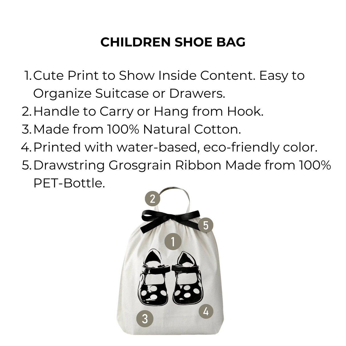 Children Shoe Bag, Cream From Bag-all