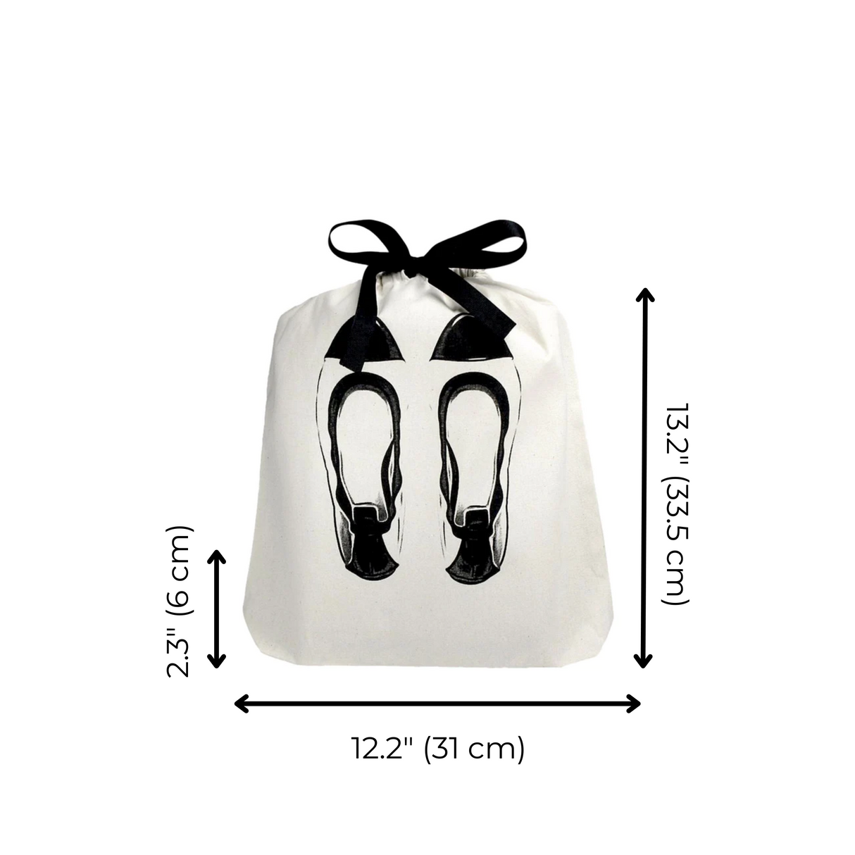 Ballet Flats Shoe Bag, Cream From Bag-all