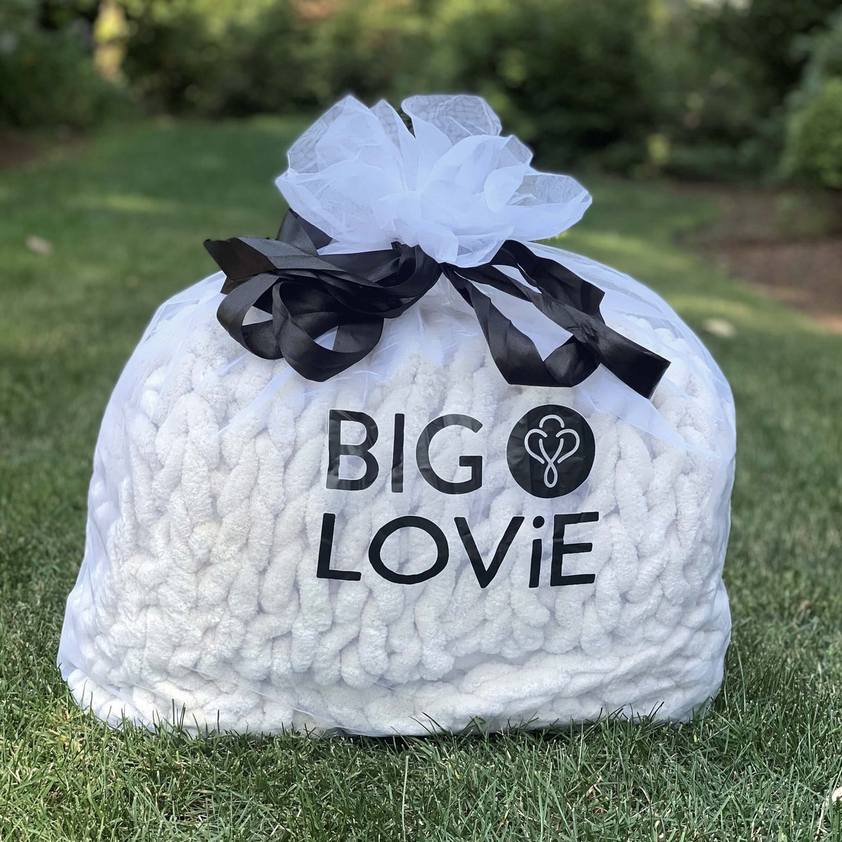 INFINITE CHUNKY KNIT BLANKET | MINKY | LITTLE - SAND from BIG LOViE
