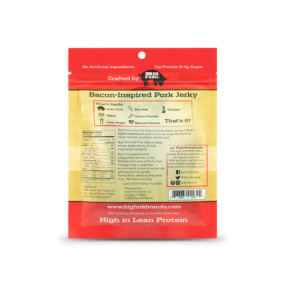 Craft Pork Jerky Collection (24 bags, 8 of each flavor) from Big Fork Brands