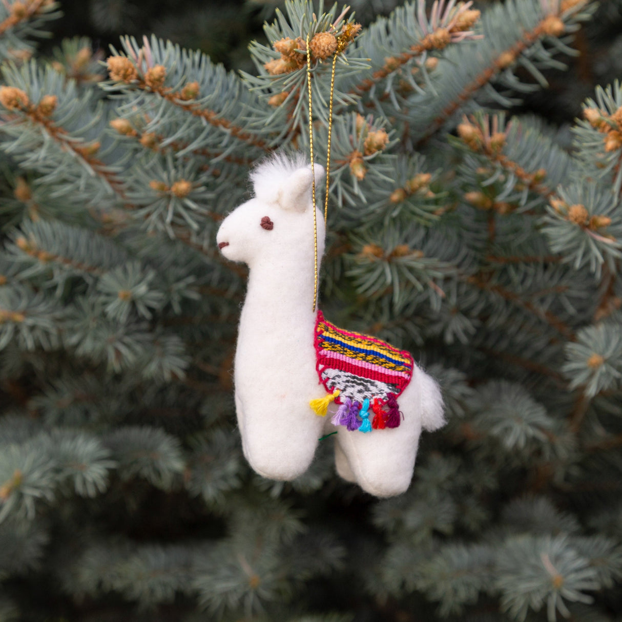 Felt Llama Ornament from Upavim Crafts