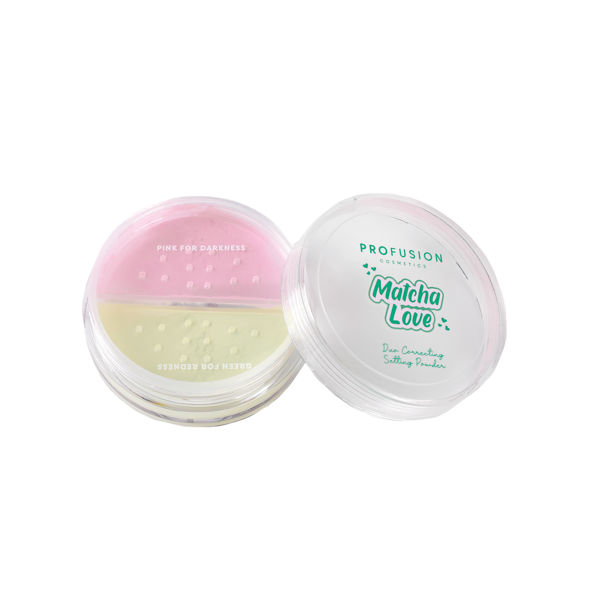 Matcha Love Correcting Powder & Kabuki Brush from Profusion Cosmetics