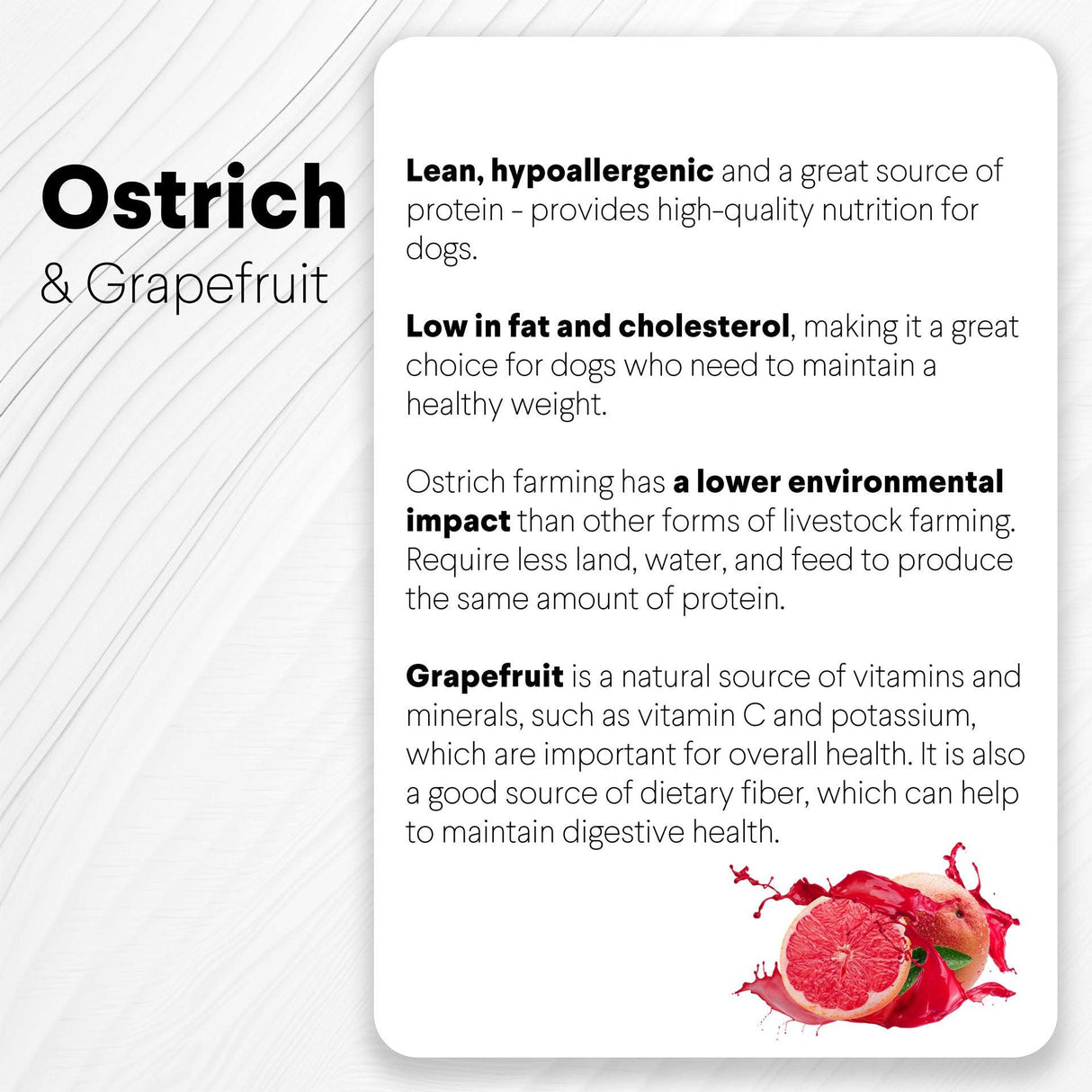 Ostrich Bites with Grapefruit (3oz): The Tasty, Immune-Boosting Treat for Dogs from Savannah Pet Food