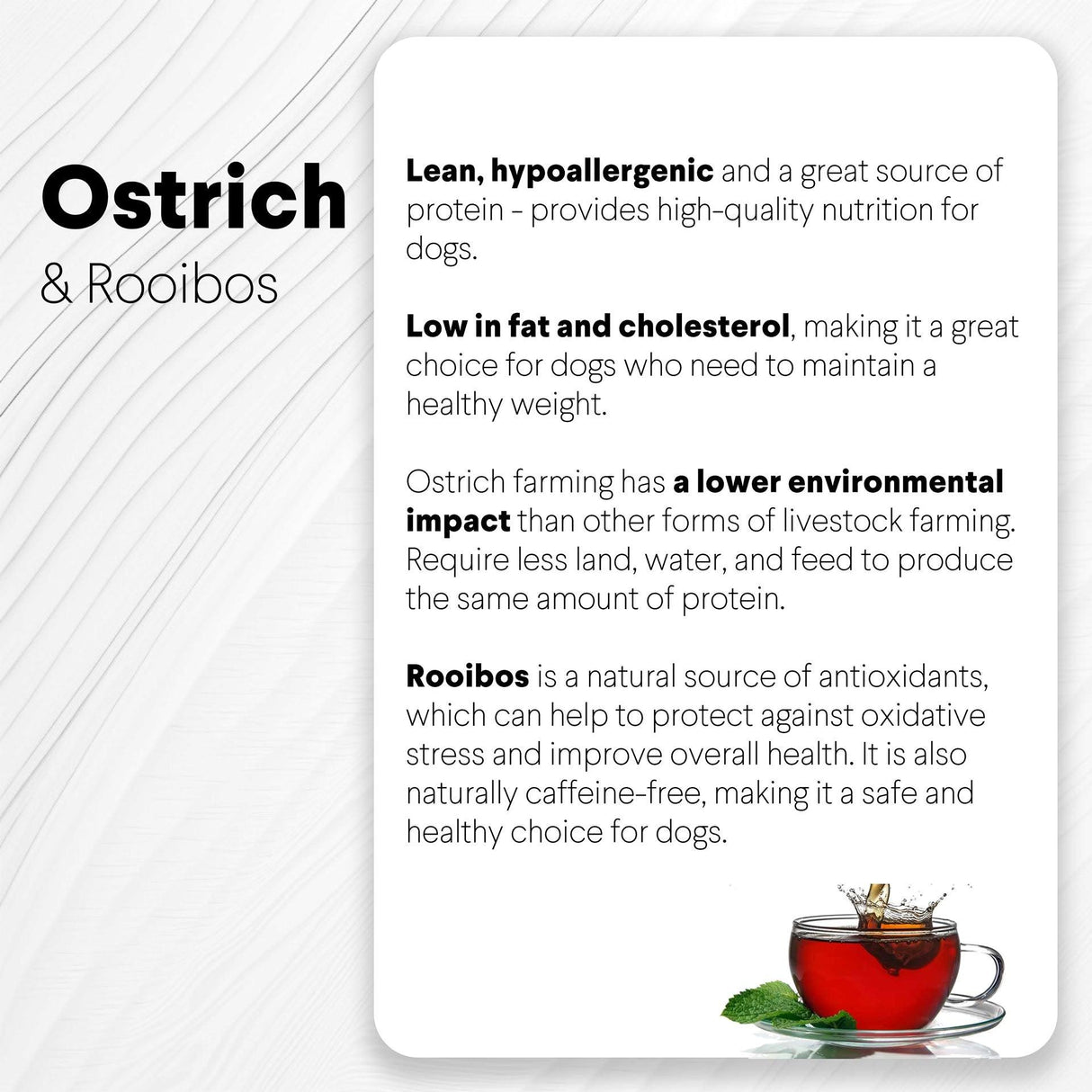 Ostrich Sausages with Rooibos (3oz): The Delicious, Skin-Soothing Treat for Dogs with Allergies from Savannah Pet Food