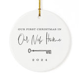 Our First Christmas in Our New Home Porcelain Ceramic Christmas Ornament from The Cotton & Canvas Co.