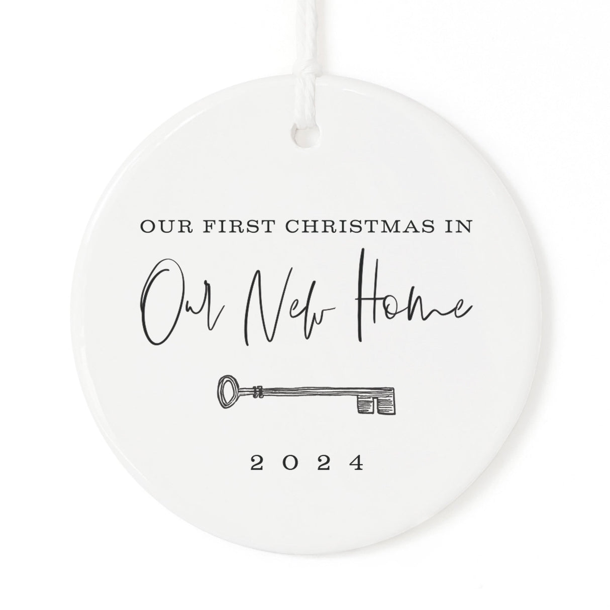 Our First Christmas in Our New Home Porcelain Ceramic Christmas Ornament from The Cotton & Canvas Co.