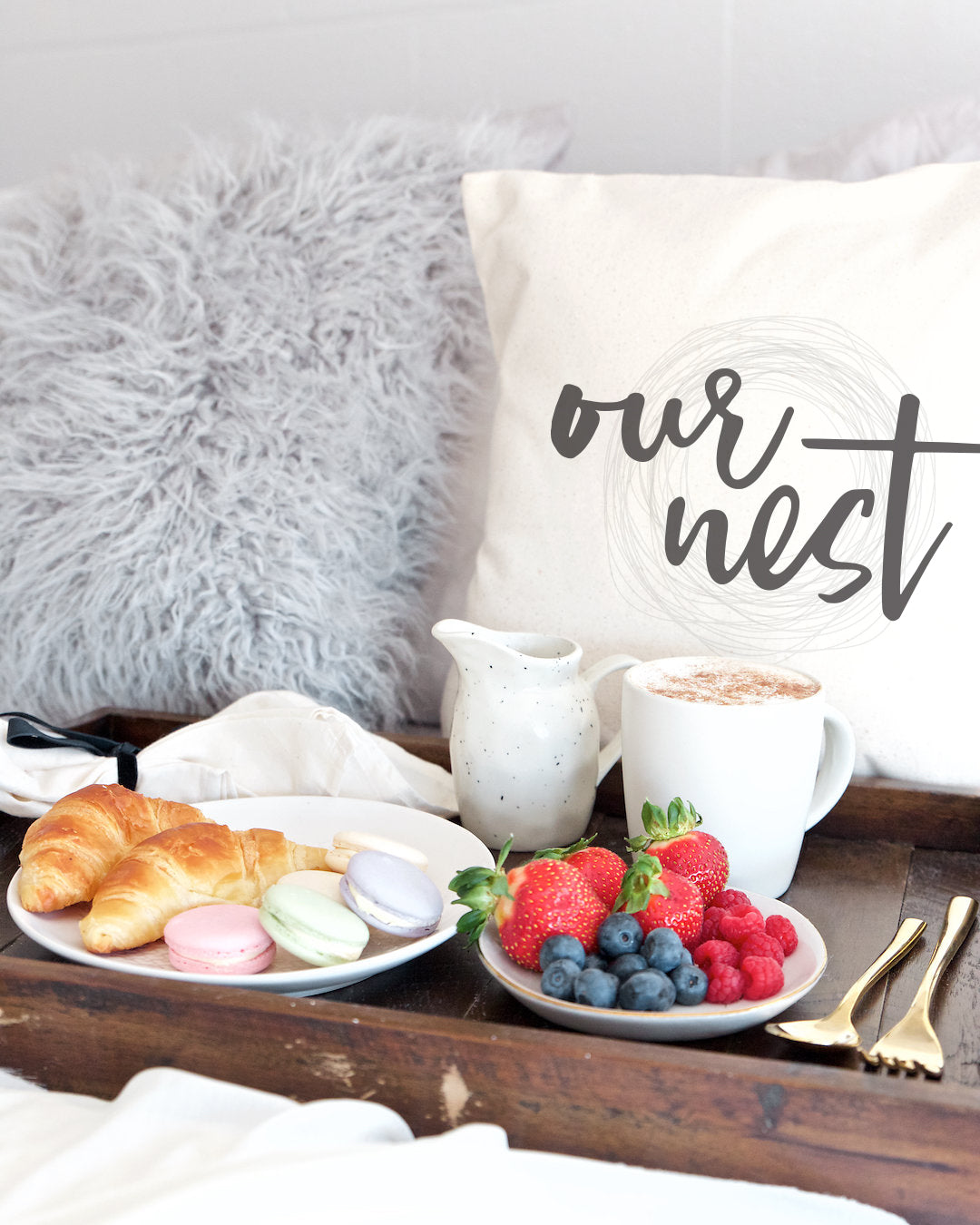 Our Nest Pillow Cover from The Cotton & Canvas Co.