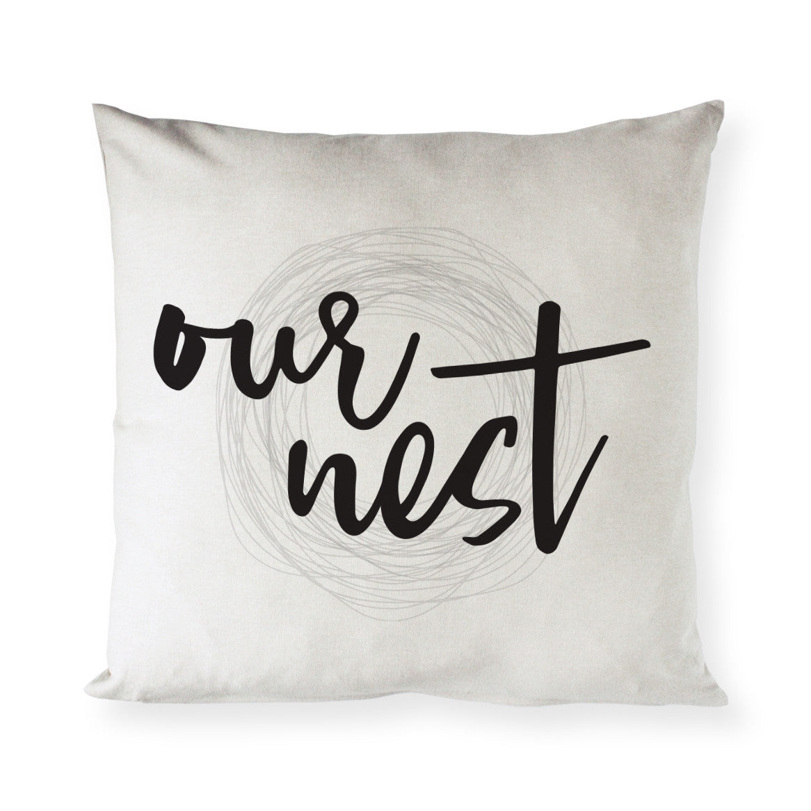 Our Nest Pillow Cover from The Cotton & Canvas Co.