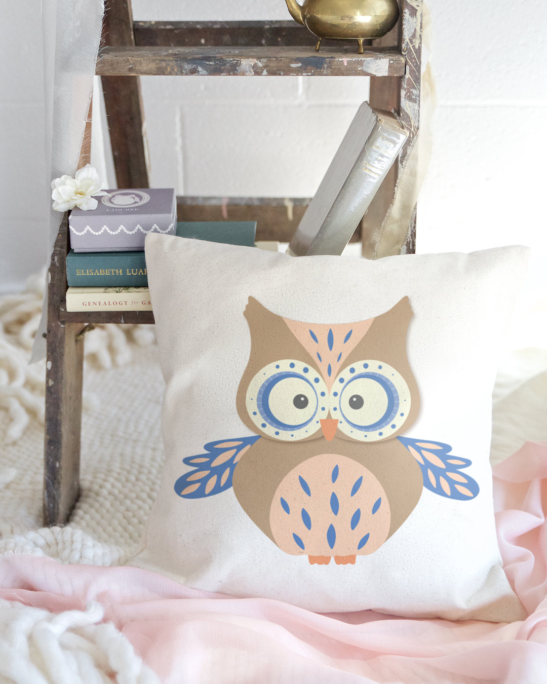 Owl Baby Pillow Cover from The Cotton & Canvas Co.