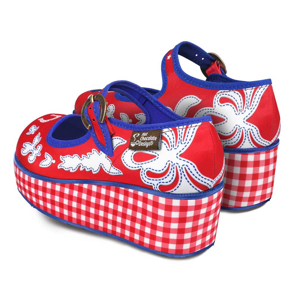 Chocolaticas® Cowgirl Women's Mary Jane Platform From Hot Chocolate Design