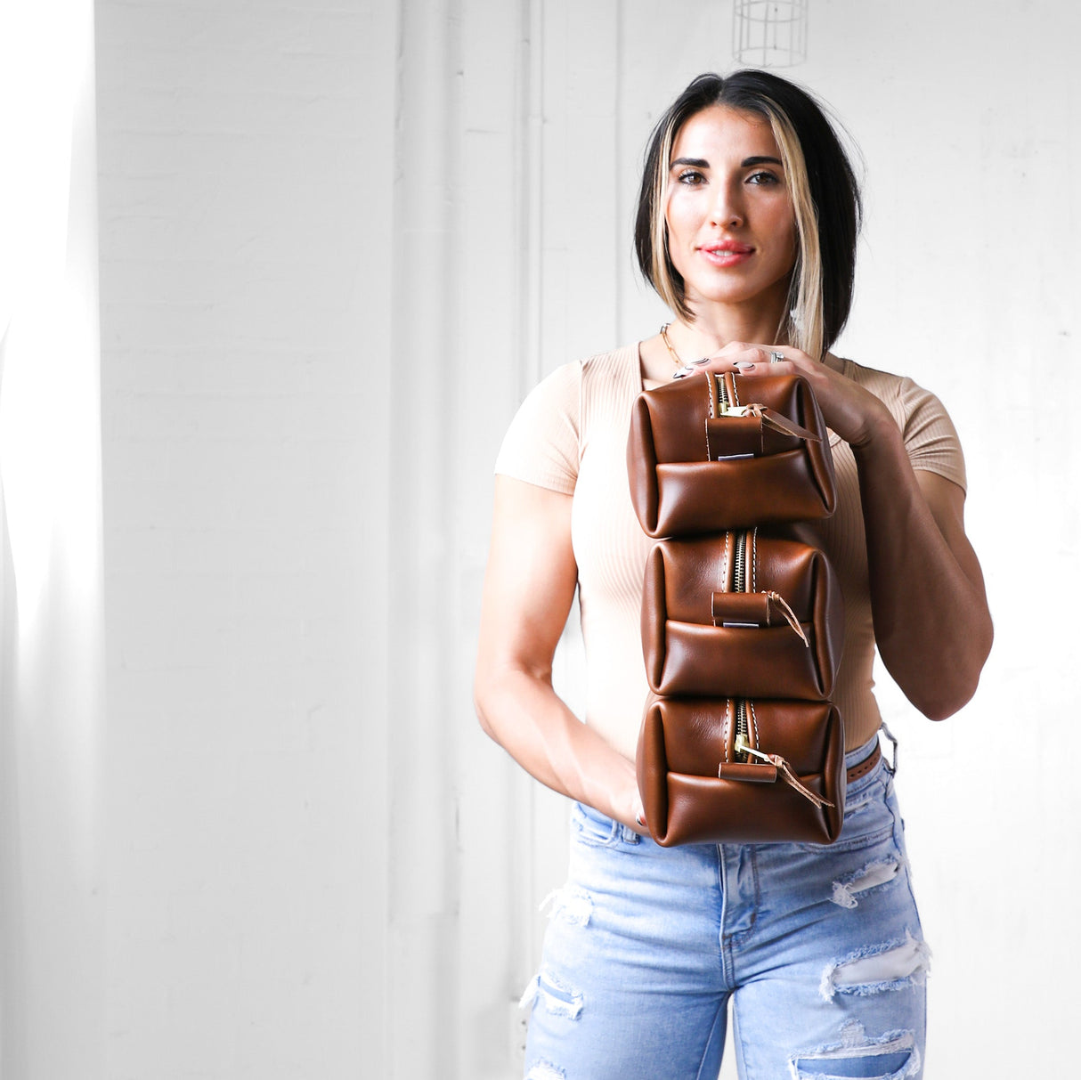 Toiletry Bag All for American from Lifetime Leather Co.