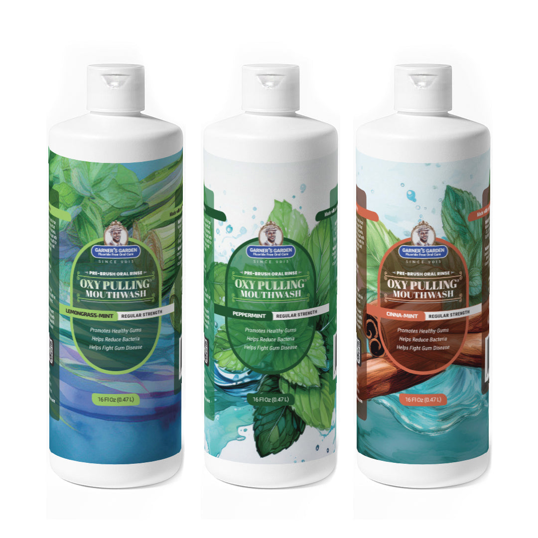 Oxy Pulling Mouthwash | Activated Charcoal | H2O2 from Garner's Garden